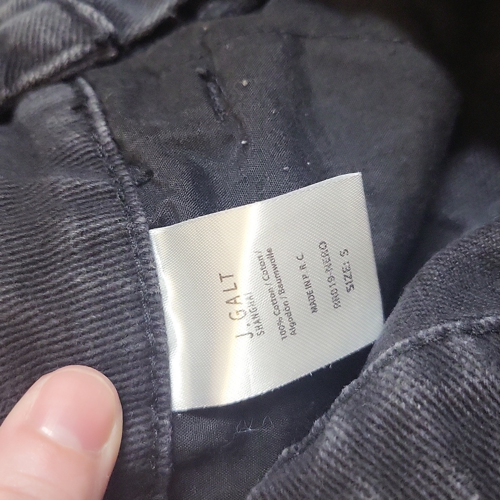 Black Denim Button-Up Skirt - Picture 4 of 6